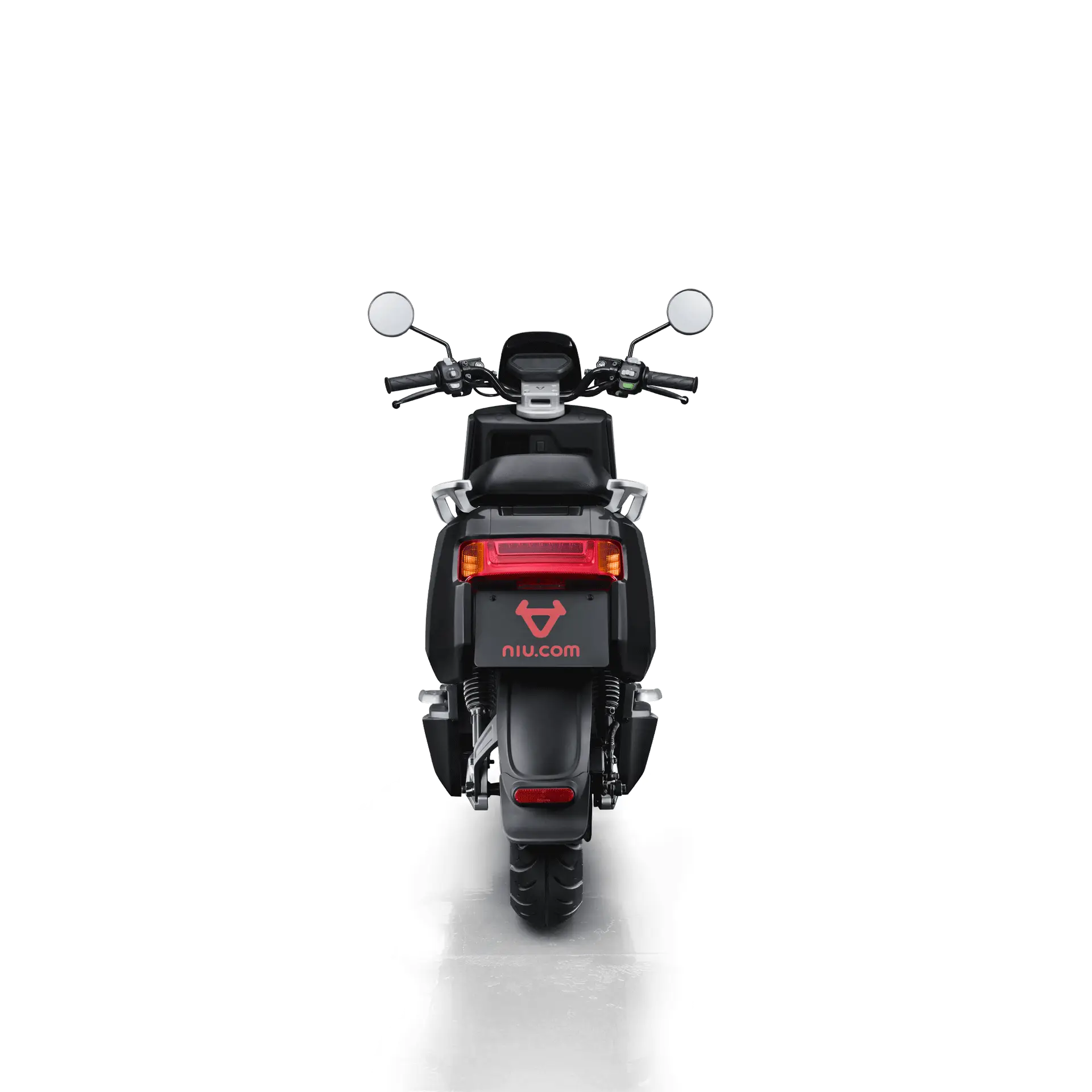 Robogó bérlés fekete színű hátulról