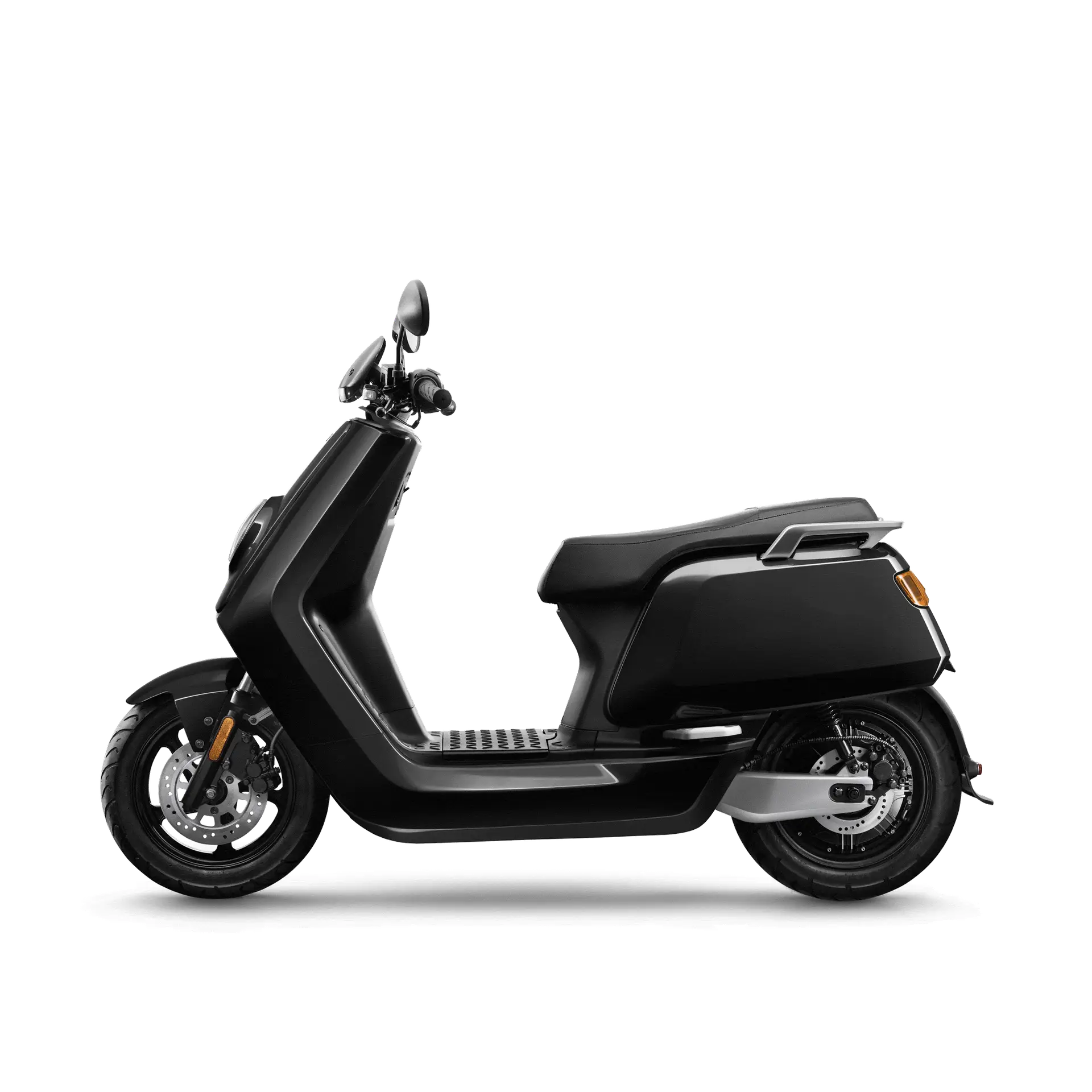 Robogó bérlés fekete színű oldalról